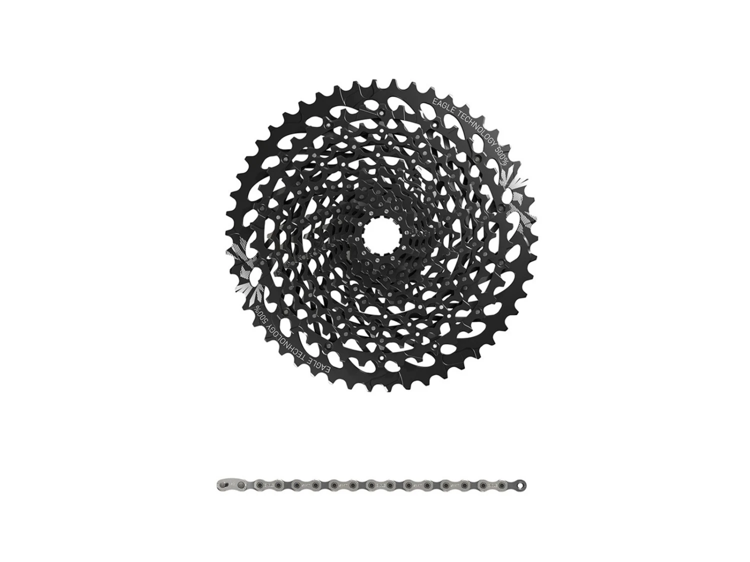 Sram 12-växlad Sampak - 10-50T - XG-1275 Kassett Och GX-kedja 3 Sram 12-växlad Sampak - 10-50T - XG-1275 Kassett Och GX-kedja