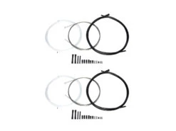 Sram - Växelkabel 2 St - SlickWire 2300mm Lång - Väg / MTB - Rostfri Ståltråd / Svart Kabel