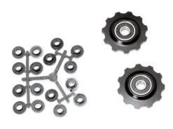 Point Rulltrissor 11 T Aluminium Svart Med Stängda Kullager - Shimano 9 Och 10-växlar