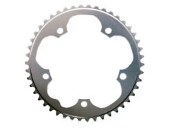 Stronglight Drev - 46 Tänder - Ø130 - 5 Hål - 9/10 Växlar - Dural Aluminium - Silver