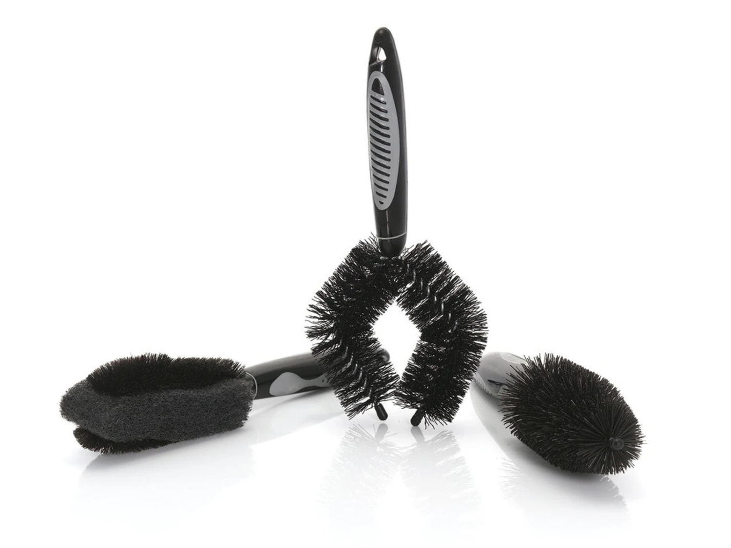XLC - Rengöringsborste Set - 3 Delar - Svart 3 XLC - Rengöringsborste Set - 3 Delar - Svart