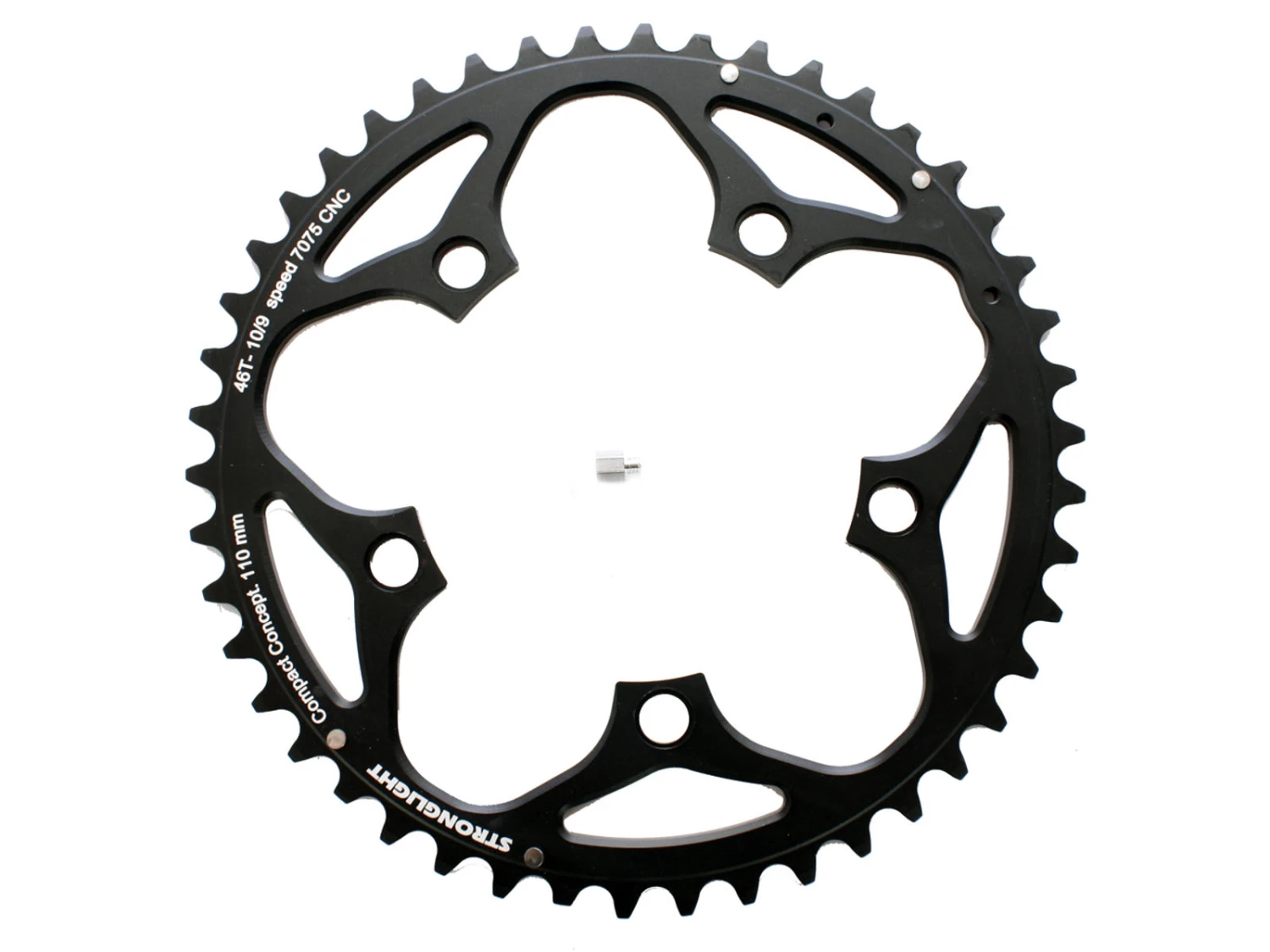 Stronglight Drev - 50 Tänder - ø110 - 5 Hål - 9/10 Speed - Zicral Alu - Svart 3 Stronglight Drev - 50 Tänder - ø110 - 5 Hål - 9/10 Speed - Zicral Alu - Svart