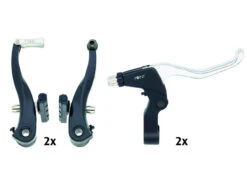 Point Bromsset V-bromsar M. Bromsreglage