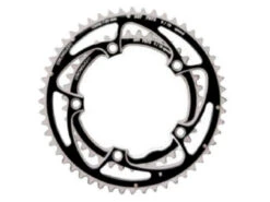 Stronglight Drev 38T Ø130 5H Alu Black / Silver