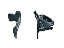 Shimano GRX - STI Och Bromsreglage Höger Di2 11 Växlar, Kaliber Och Oljeslang - Hydraulisk