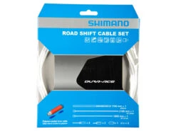 Shimano Dura Ace Växelkabelset - Road Polymer - Fram- Och Bakväxel Kabel Komplett - Vit