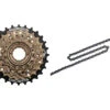 Shimano MF-TZ500 Frihjul Och Kedja - 6 Växlar Frihjul 14-28 Tänder Och HG40 Kedja -Shim Butik emftz5006428 b large