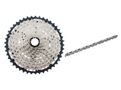 Shimano SLX Kassett Och Kedja - 12 Växlar Kassett 10-45 Tänder Och M7100 Kedja