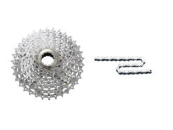 Shimano XT Kassett Och Kedja - 9 Växlar Kassett 11-34 Tänder Och HG93 Kedja