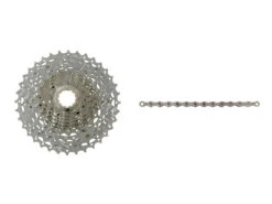 Shimano XT Kassett Och Kedja - 10 Växlar Kassett 11-32 Tänder Och HG95 Kedja