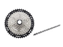 Shimano XT Kassett Och Kedja - 12 Växlar Kassett 10-45 Tänder Och M8100 Kedja